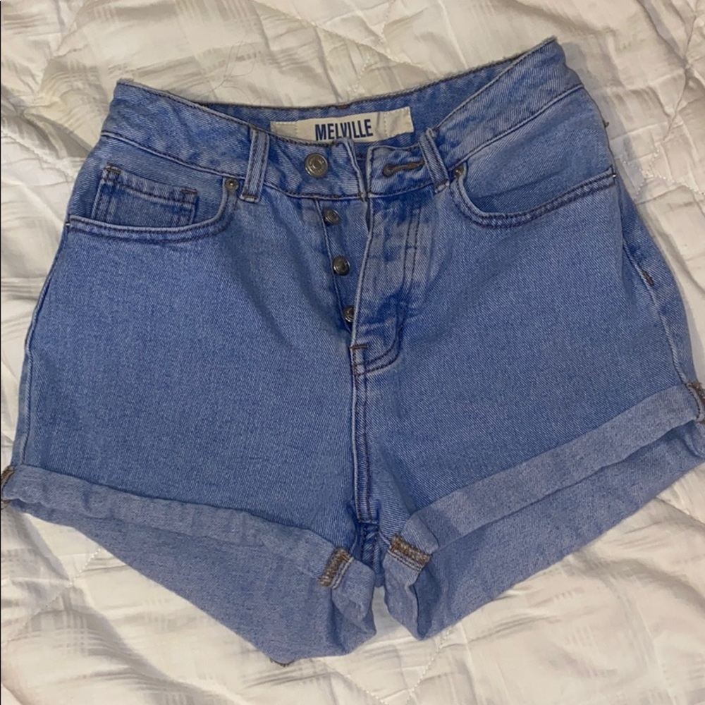 High waisted mom shorts